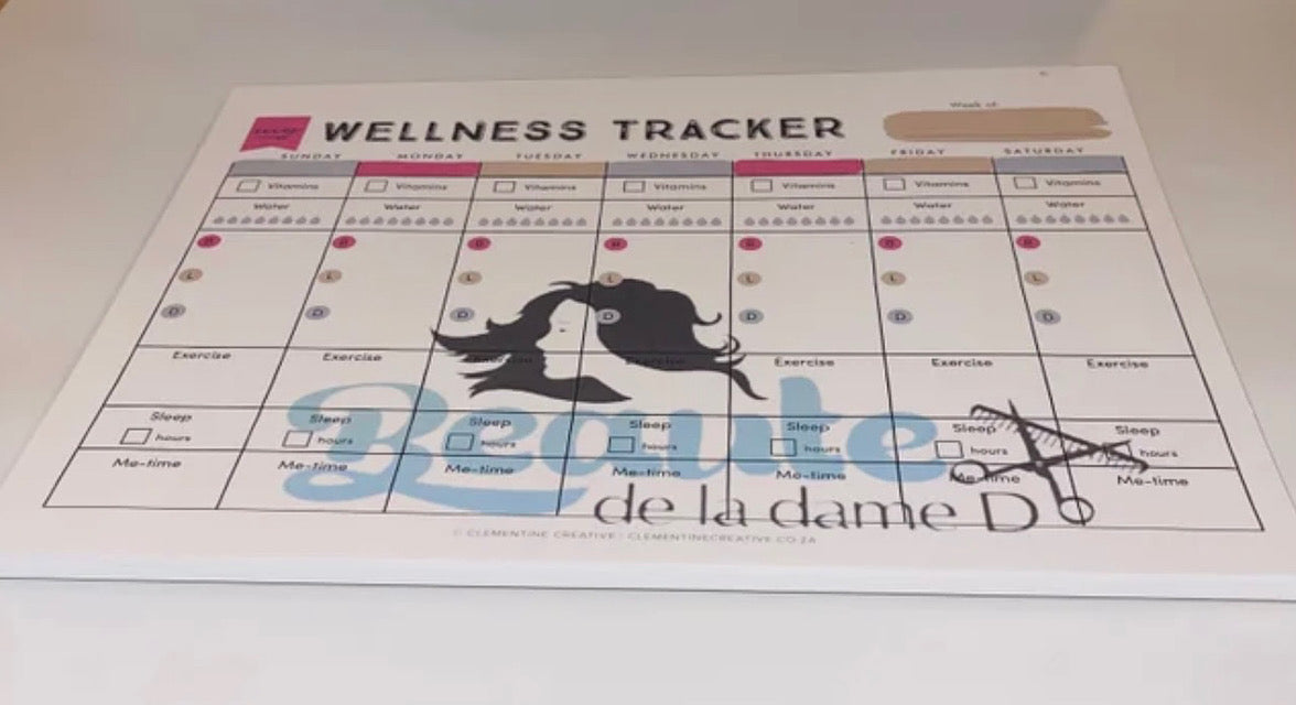 Beaute' Wellness Tracker Notepads