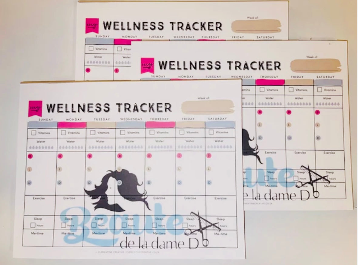 Beaute' Wellness Tracker Notepads